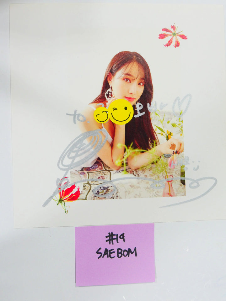 Nature - A Cut Page From Fansign Event Albums (SO HEE, AURORA, SAE BOM) - HALLYUSUPERSTORE