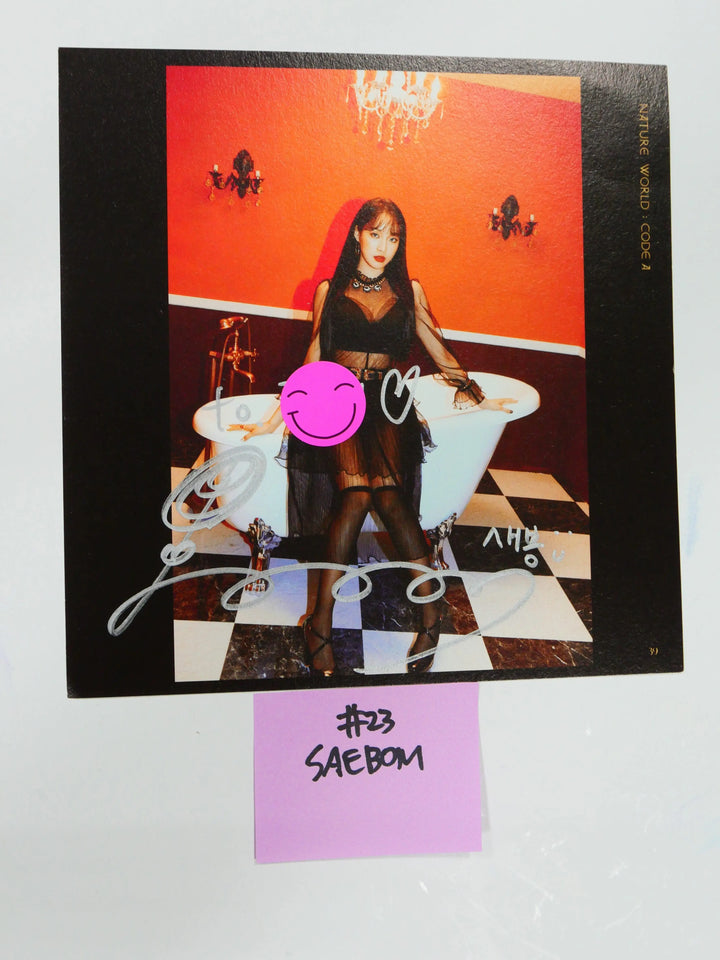 Nature - A Cut Page From Fansign Event Albums (SO HEE, AURORA, SAE BOM) - HALLYUSUPERSTORE