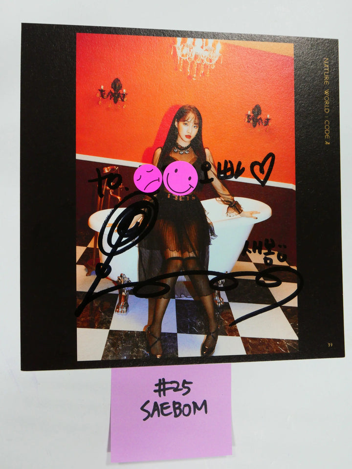 Nature - A Cut Page From Fansign Event Albums (SO HEE, AURORA, SAE BOM) - HALLYUSUPERSTORE