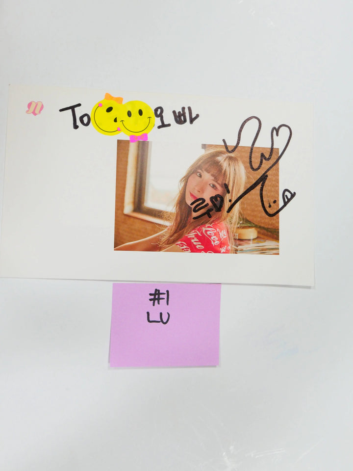 Nature - A Cut Page From Fansign Event Albums (LU, CHAE BIN, HARU, LOHA) - HALLYUSUPERSTORE