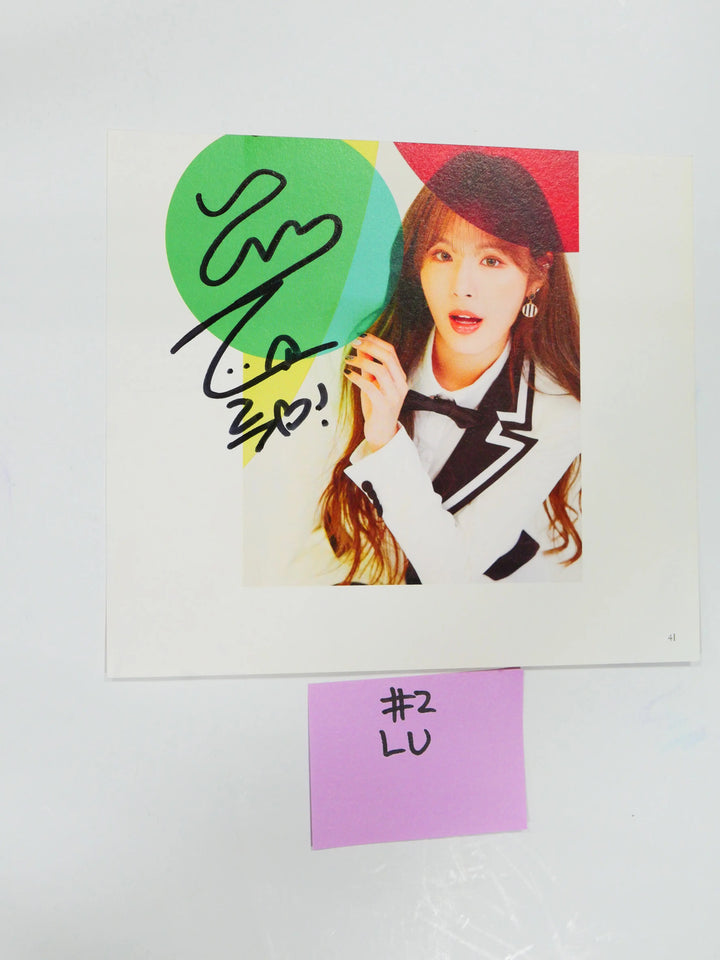 Nature - A Cut Page From Fansign Event Albums (LU, CHAE BIN, HARU, LOHA) - HALLYUSUPERSTORE