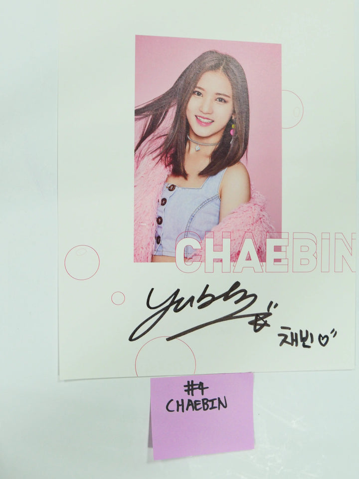 Nature - A Cut Page From Fansign Event Albums (LU, CHAE BIN, HARU, LOHA) - HALLYUSUPERSTORE