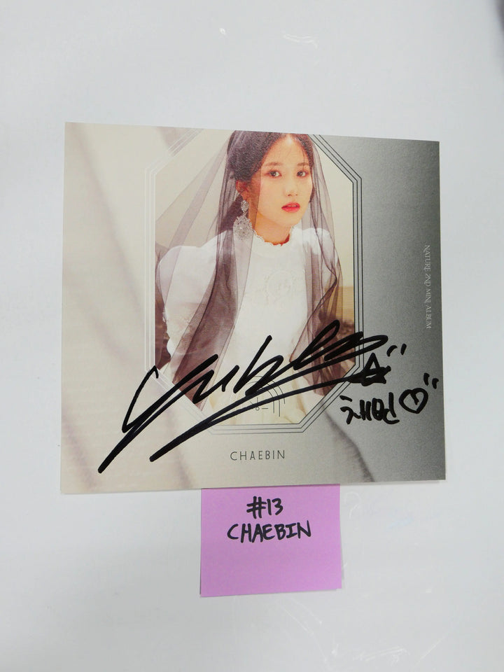 Nature - A Cut Page From Fansign Event Albums (LU, CHAE BIN, HARU, LOHA) - HALLYUSUPERSTORE