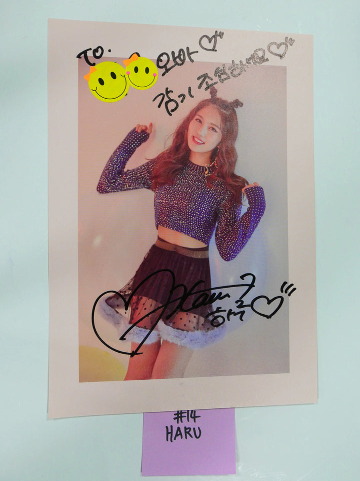 Nature - A Cut Page From Fansign Event Albums (LU, CHAE BIN, HARU, LOHA) - HALLYUSUPERSTORE