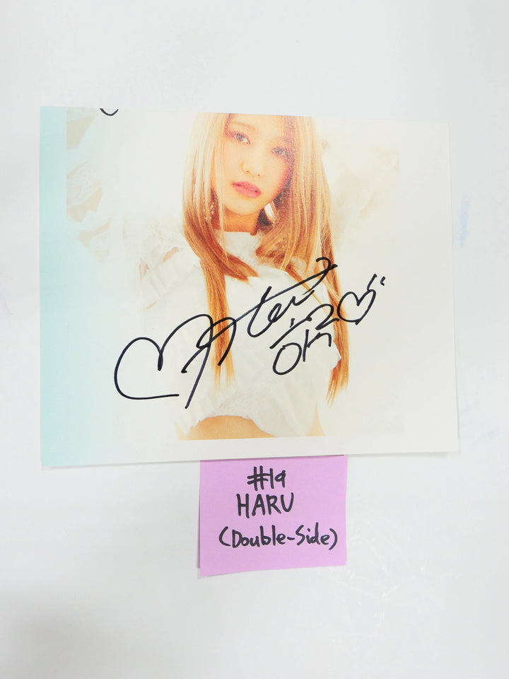 Nature - A Cut Page From Fansign Event Albums (LU, CHAE BIN, HARU, LOHA) - HALLYUSUPERSTORE