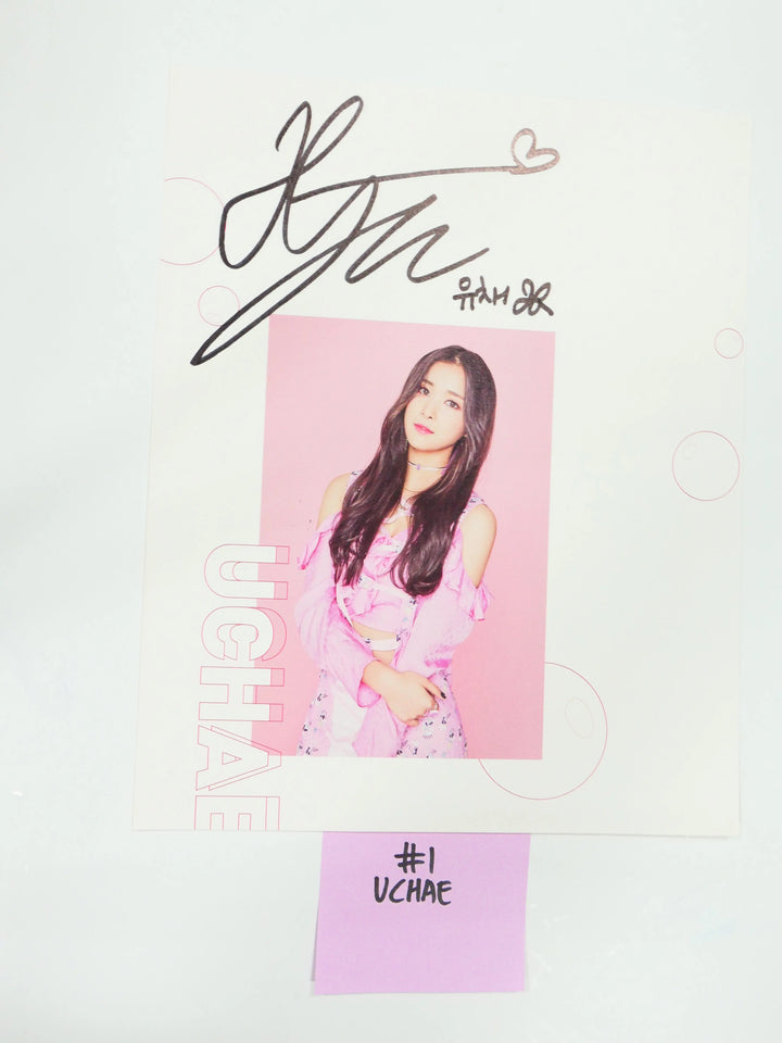 Nature - A Cut Page From Fansign Event Albums (UCHAE, SUNSHINE, GAGA) - HALLYUSUPERSTORE