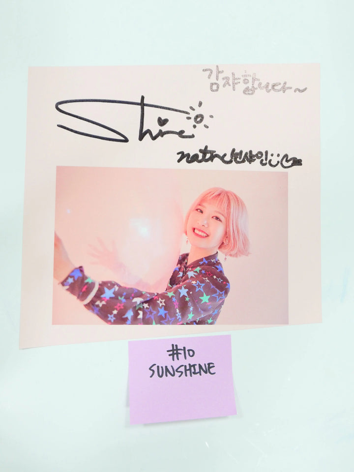 Nature - A Cut Page From Fansign Event Albums (UCHAE, SUNSHINE, GAGA) - HALLYUSUPERSTORE