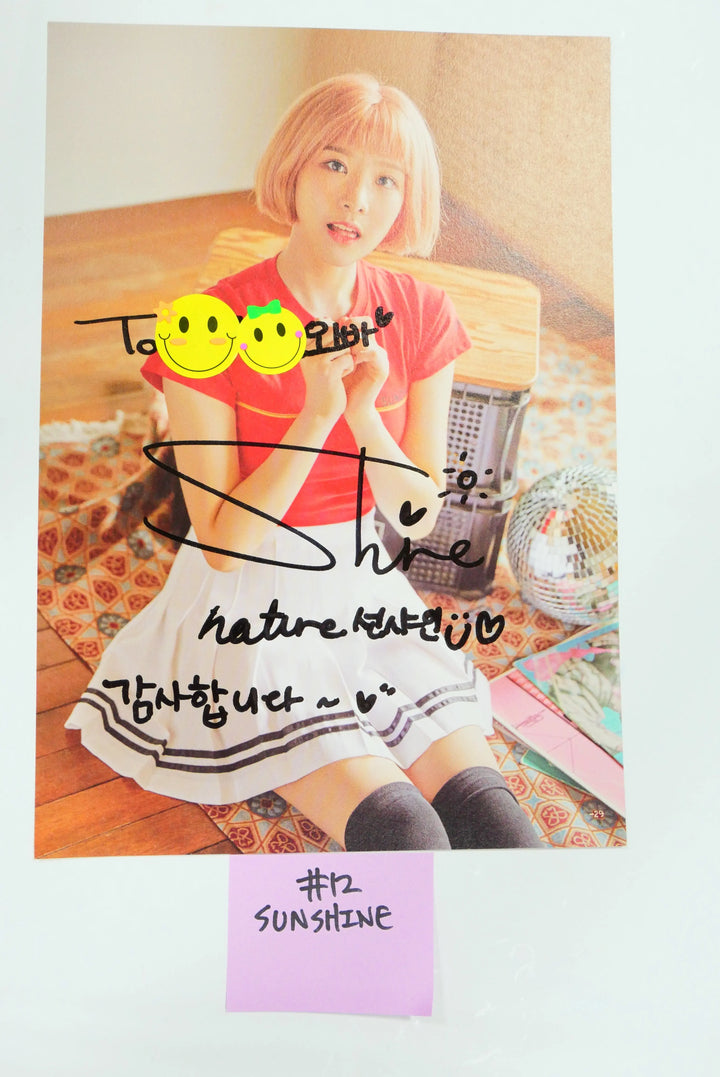 Nature - A Cut Page From Fansign Event Albums (UCHAE, SUNSHINE, GAGA) - HALLYUSUPERSTORE