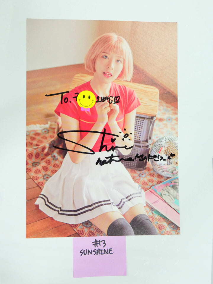 Nature - A Cut Page From Fansign Event Albums (UCHAE, SUNSHINE, GAGA) - HALLYUSUPERSTORE