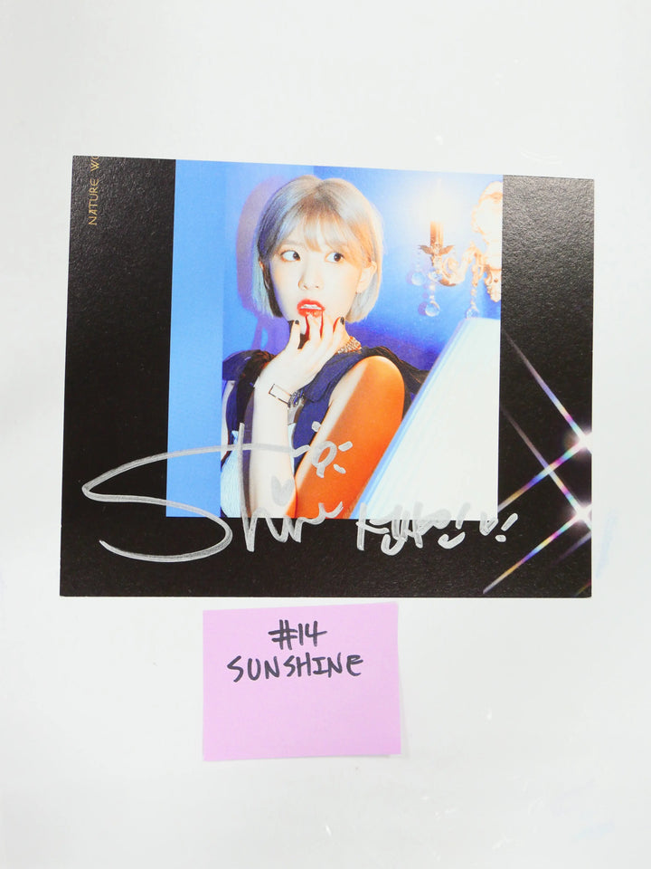 Nature - A Cut Page From Fansign Event Albums (UCHAE, SUNSHINE, GAGA) - HALLYUSUPERSTORE