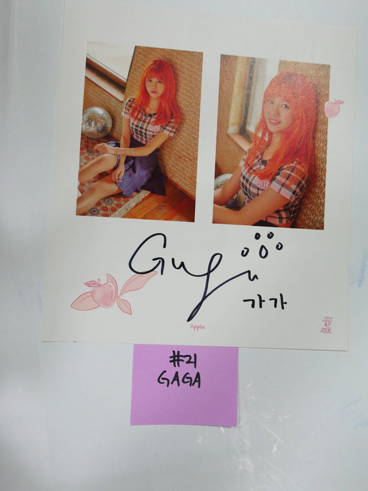 Nature - A Cut Page From Fansign Event Albums (UCHAE, SUNSHINE, GAGA) - HALLYUSUPERSTORE