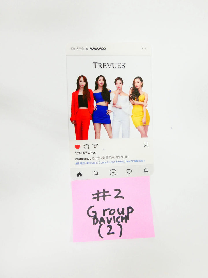 Mamamoo -Official & Ever Bikini, Davich Photocard (OLD) (2) - HALLYUSUPERSTORE