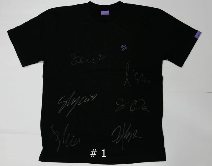 2021 EVERGLOW Online Concert 'The First' - All Member Hand Autographed T-Shirt - HALLYUSUPERSTORE