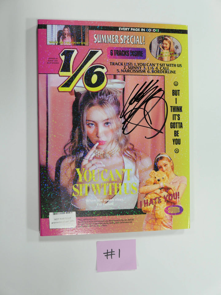 SUNMI "1/6" 3rd Mini - Autographed Promo Album - HALLYUSUPERSTORE