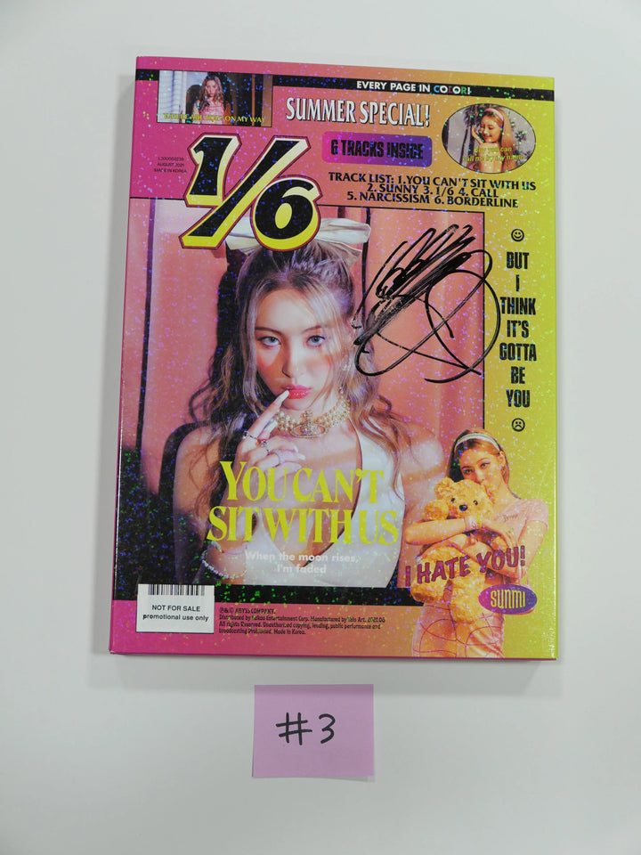 SUNMI "1/6" 3rd Mini - Autographed Promo Album - HALLYUSUPERSTORE