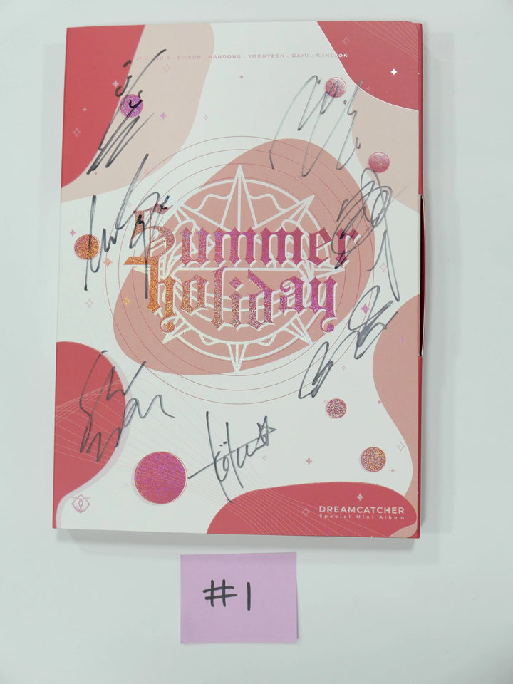 Dreamcatcher "Summer Holiday" 2nd Special Mini – Hand Autographed(Singed) Promo Album - HALLYUSUPERSTORE
