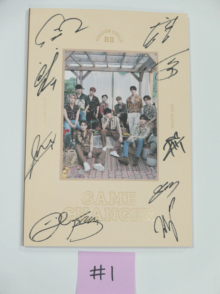 GOLDEN CHILD "GAME" Vol. 2 - Hand Autographed(Signed) Promo Album - HALLYUSUPERSTORE