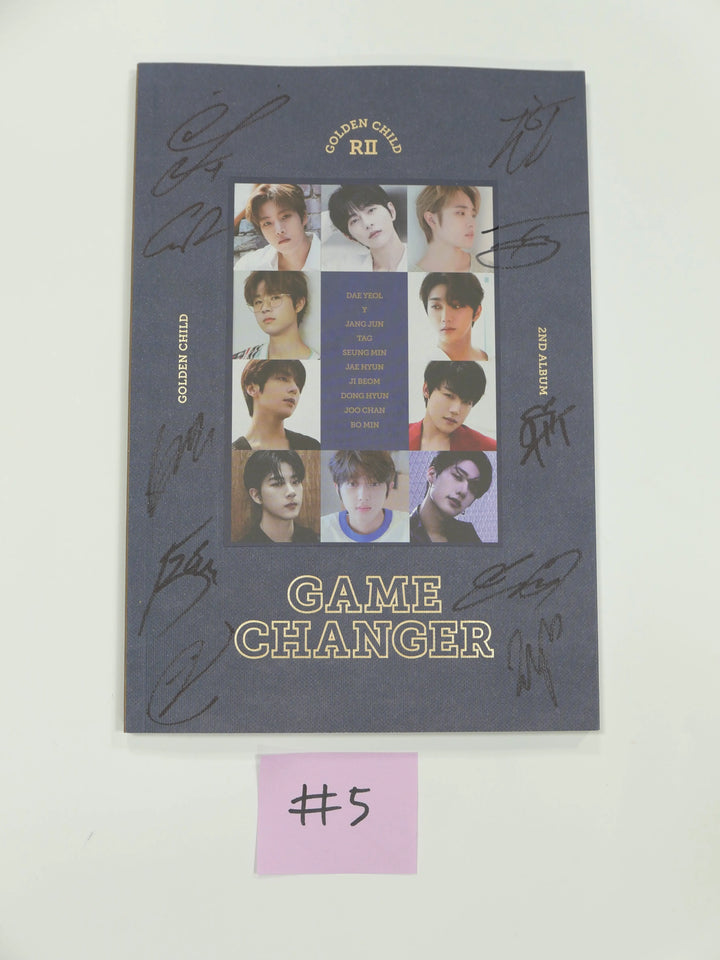 GOLDEN CHILD "GAME" Vol. 2 - Hand Autographed(Signed) Promo Album - HALLYUSUPERSTORE