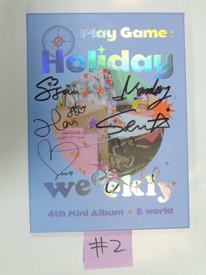 Weeekly "Play Game : Holiday Party" 4th Mini - Autographed(Signed) Album - HALLYUSUPERSTORE