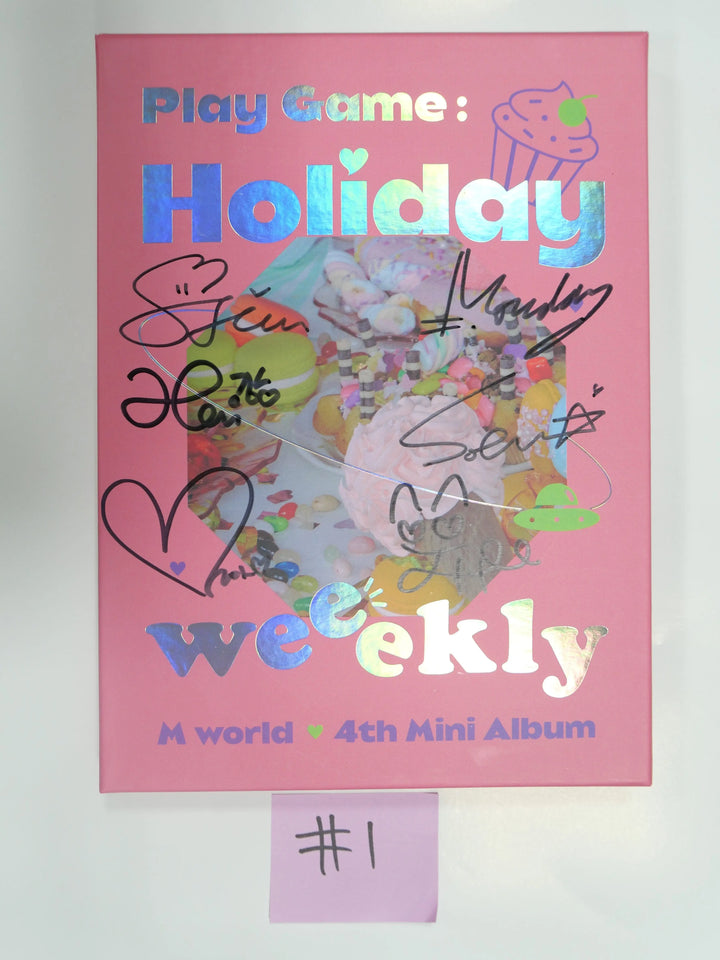 Weeekly "Play Game : Holiday Party" 4th Mini - Autographed(Signed) Album - HALLYUSUPERSTORE