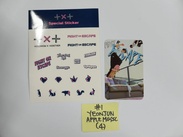 TXT 'Fight Of Escape' - Applemusic Pre-Order Benefit Photocard + Sticker - HALLYUSUPERSTORE