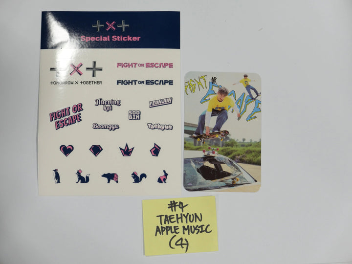 TXT 'Fight Of Escape' - Applemusic Pre-Order Benefit Photocard + Sticker - HALLYUSUPERSTORE