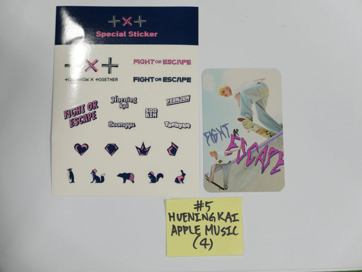 TXT 'Fight Of Escape' - Applemusic Pre-Order Benefit Photocard + Sticker - HALLYUSUPERSTORE