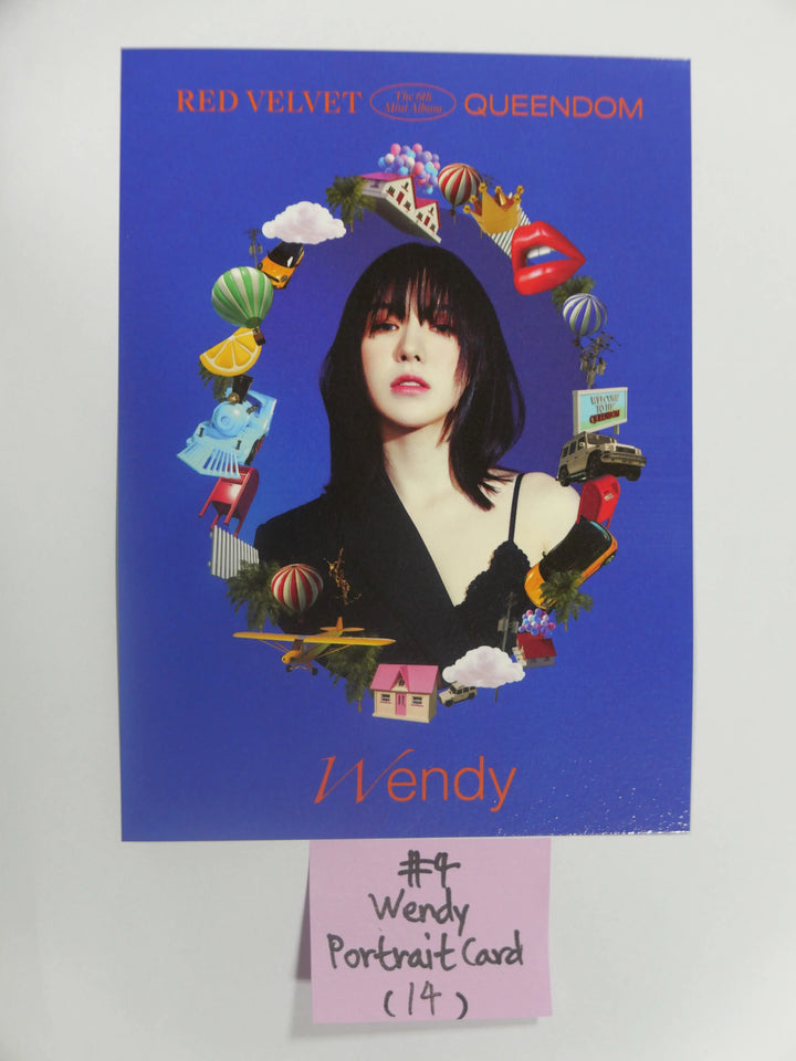 Red Velvet 'Queendom' - Official Photocard, Bookmark, Portrait Card & Postcard (Queens Ver.) - HALLYUSUPERSTORE