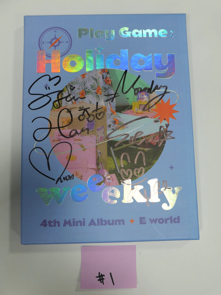 Weeekly "Play Game : Holiday Party" 4th Mini - Hand Autographed(Signed) Album - HALLYUSUPERSTORE