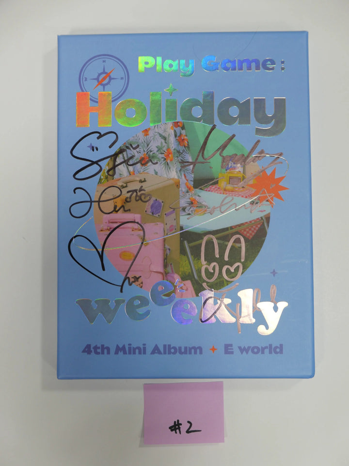 Weeekly "Play Game : Holiday Party" 4th Mini - Hand Autographed(Signed) Album - HALLYUSUPERSTORE