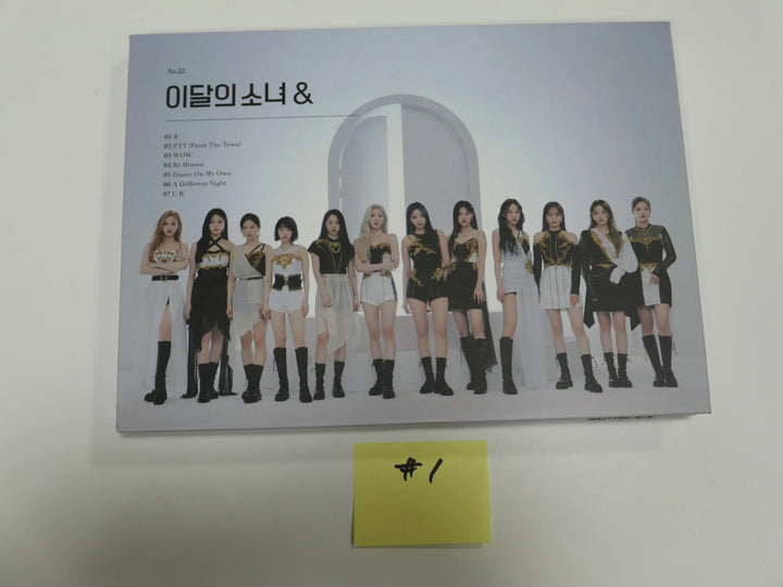Loona "&" - Hand Autographed(Signed) Album (Individual Member) - HALLYUSUPERSTORE