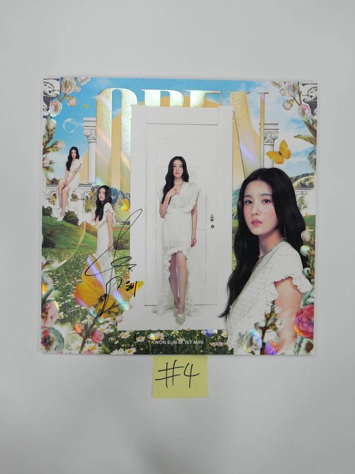 Kwon Eunbi "Open" 1st Mini Album - Hand Autographed (Signed) Promo Album - HALLYUSUPERSTORE