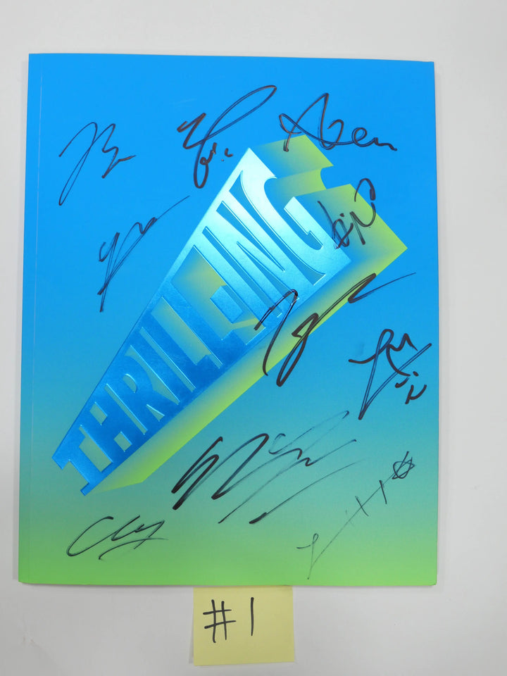 The Boyz "Thrill-ING" 6th Mini - Hand Autographed (Signed) Promo Album - HALLYUSUPERSTORE
