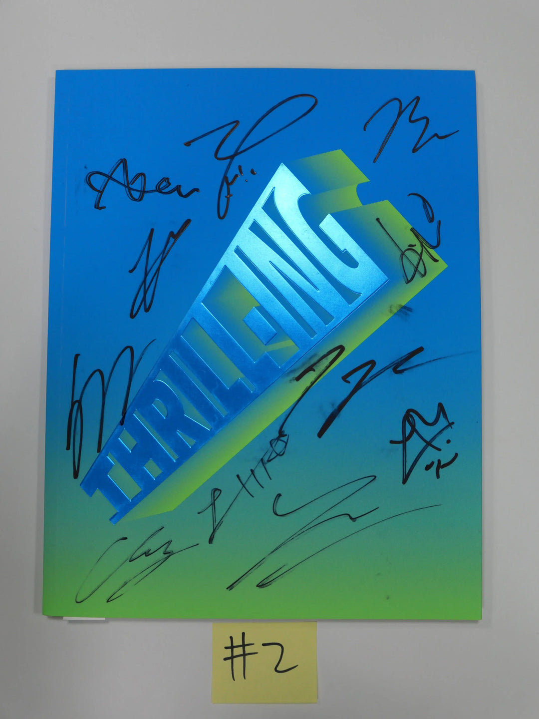 The Boyz "Thrill-ING" 6th Mini - Hand Autographed (Signed) Promo Album - HALLYUSUPERSTORE