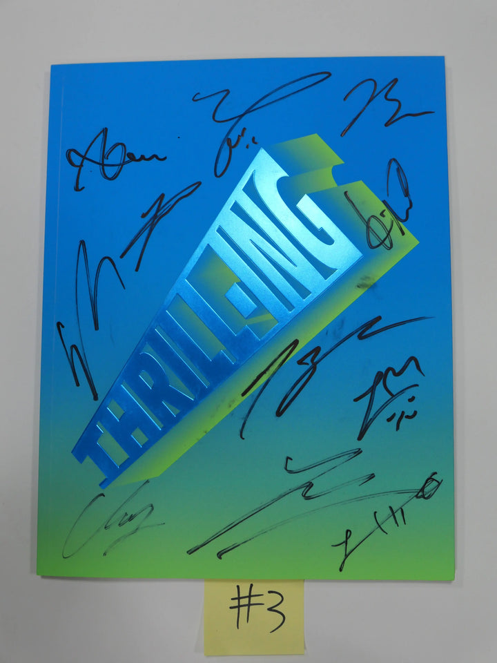 The Boyz "Thrill-ING" 6th Mini - Hand Autographed (Signed) Promo Album - HALLYUSUPERSTORE