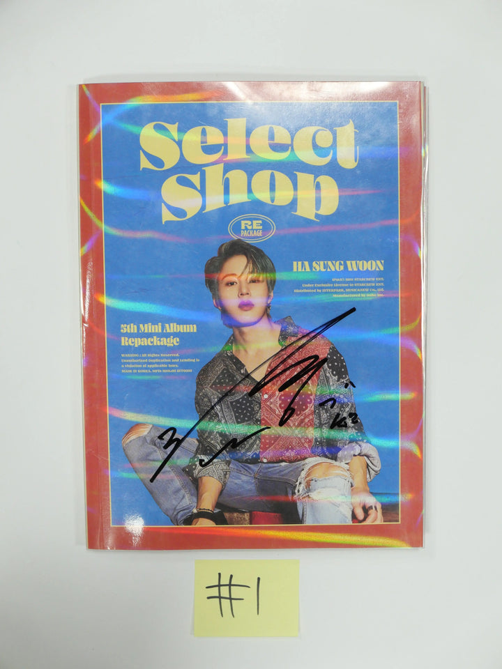 Ha Sung woon "Select Shop" 5th Mini - Hand Autographed (Signed) Album - HALLYUSUPERSTORE