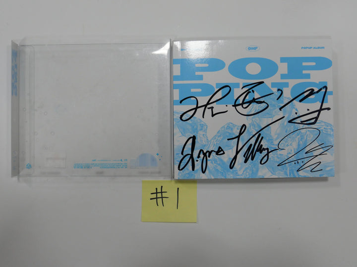 ONF "Popping" - Hand Autographed (Signed) Promo Album - HALLYUSUPERSTORE