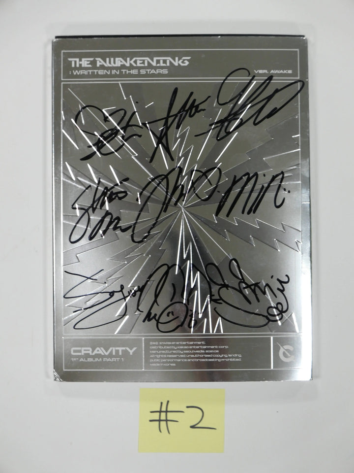 Cravity "The Awakening Written In The Stars" 1st - Hand Autographed (Signed) Promo Album - HALLYUSUPERSTORE