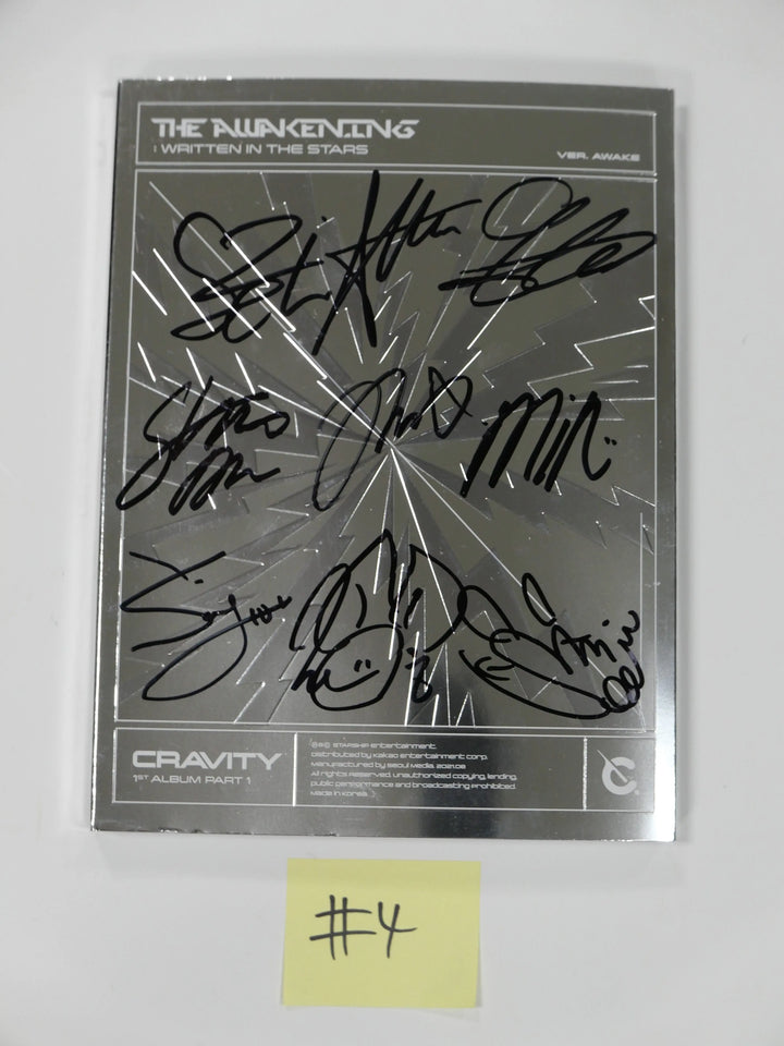 Cravity "The Awakening Written In The Stars" 1st - Hand Autographed (Signed) Promo Album - HALLYUSUPERSTORE