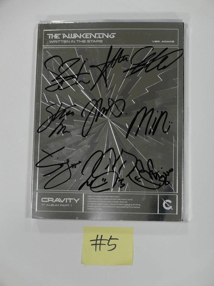Cravity "The Awakening Written In The Stars" 1st - Hand Autographed (Signed) Promo Album - HALLYUSUPERSTORE