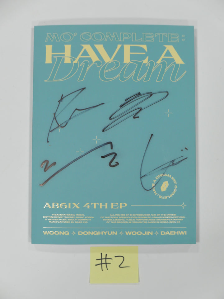 AB6IX "Mo' Complete : Have A Dream" 4th - Hand Autographed (Signed) Promo Album