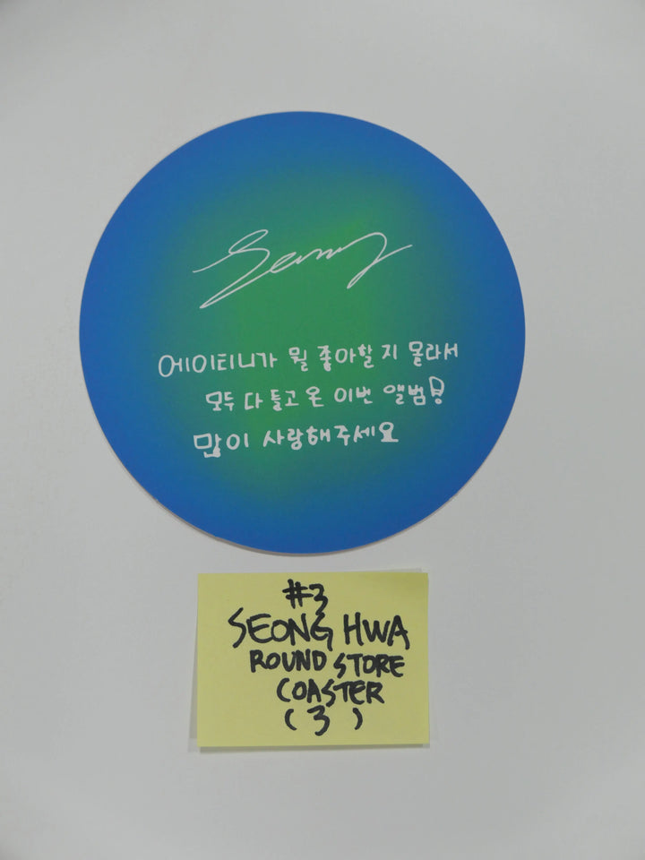 Ateez 'Zero Fever Part 3' - Soundwave Round Store Event Official MD - Printed Photo, Coaster - HALLYUSUPERSTORE