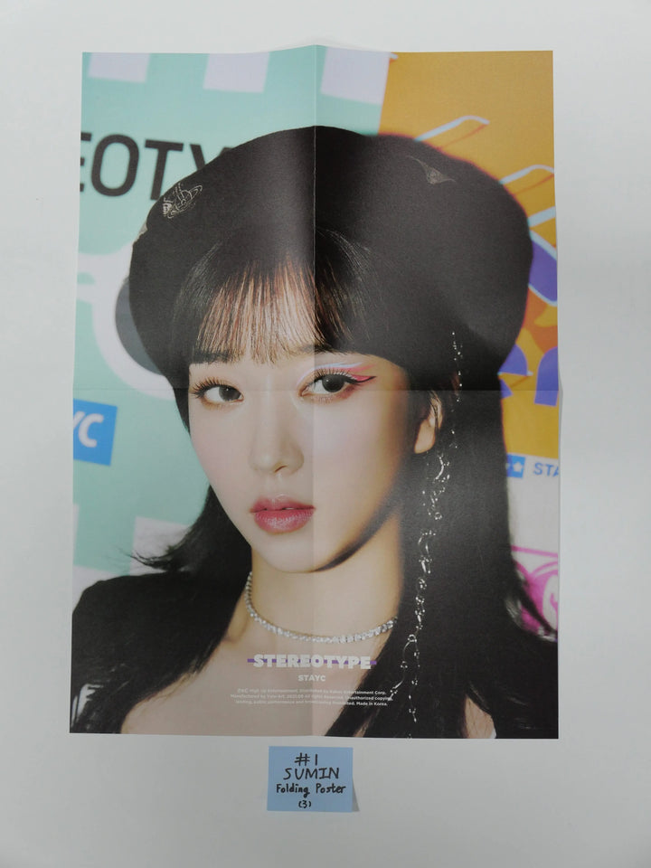 StayC 'STEREOTYPE' - Official Folding Poster - HALLYUSUPERSTORE