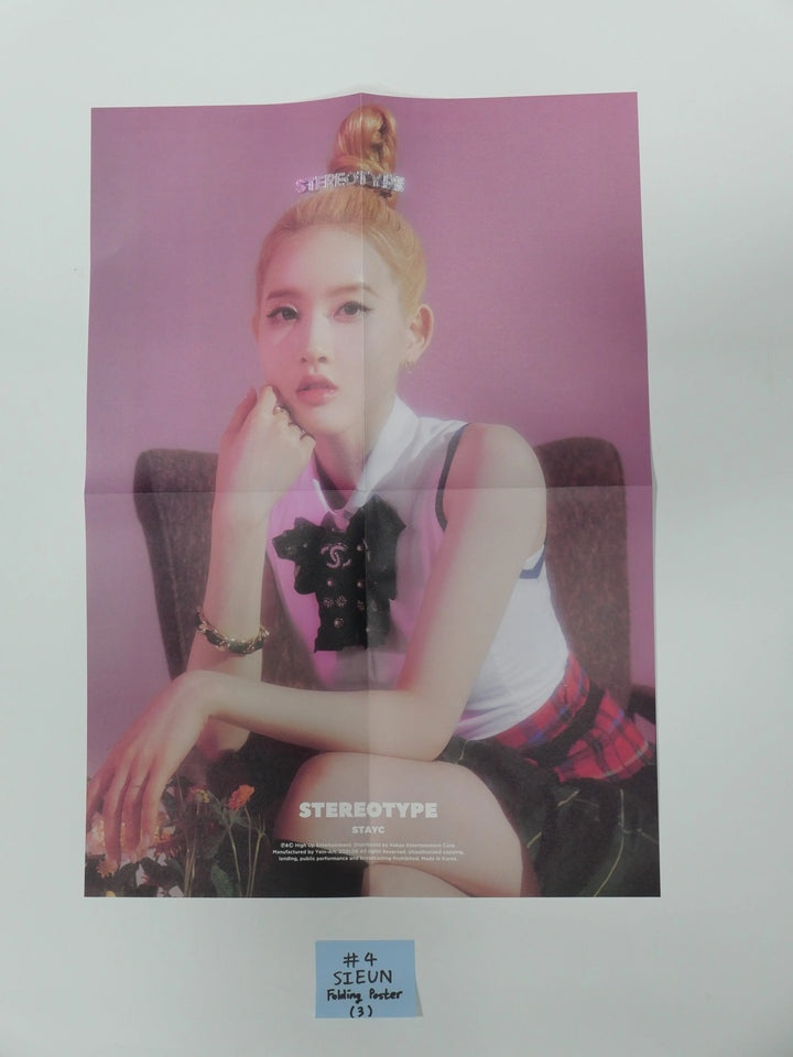 StayC 'STEREOTYPE' - Official Folding Poster - HALLYUSUPERSTORE