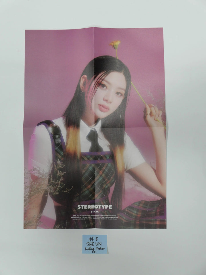 StayC 'STEREOTYPE' - Official Folding Poster - HALLYUSUPERSTORE