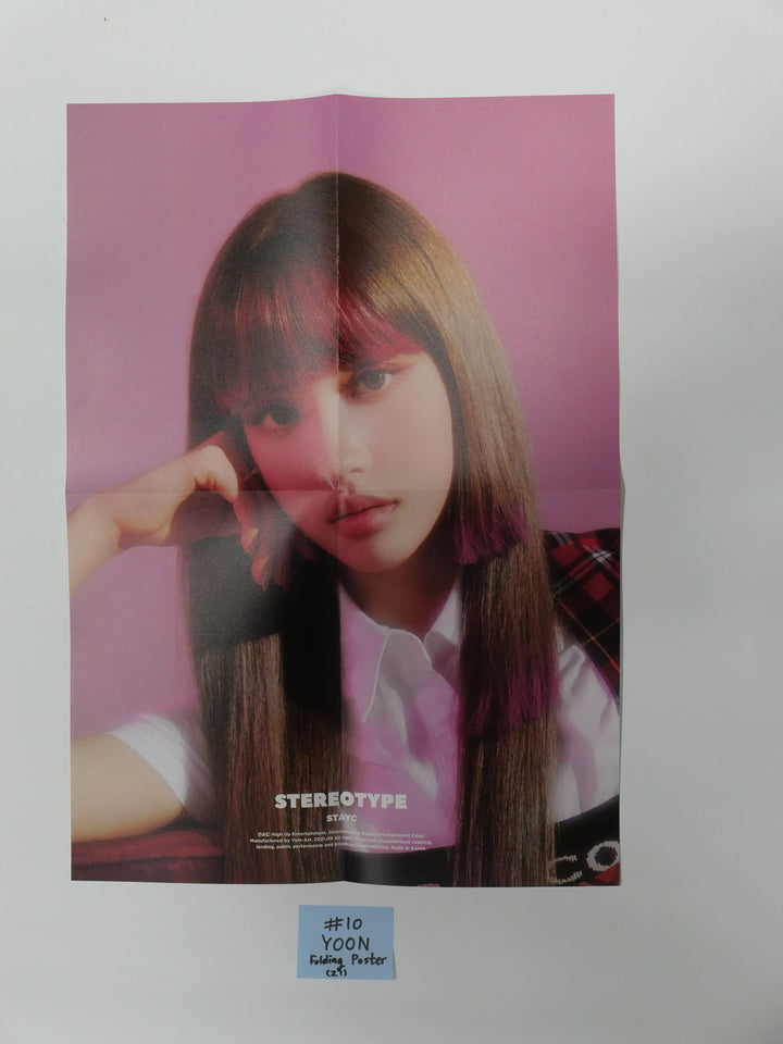 StayC 'STEREOTYPE' - Official Folding Poster - HALLYUSUPERSTORE