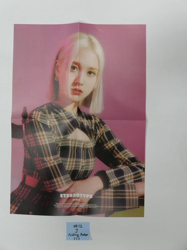 StayC 'STEREOTYPE' - Official Folding Poster - HALLYUSUPERSTORE
