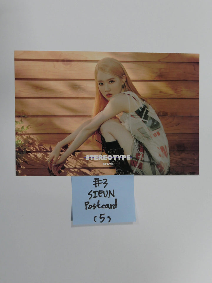 StayC 'STEREOTYPE' - Official Postcard & Scratch Card - HALLYUSUPERSTORE