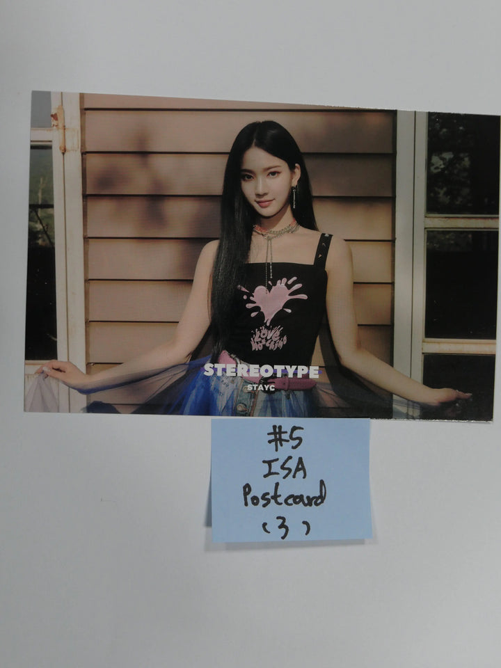StayC 'STEREOTYPE' - Official Postcard & Scratch Card - HALLYUSUPERSTORE