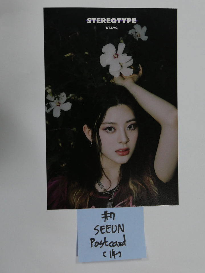 StayC 'STEREOTYPE' - Official Postcard & Scratch Card - HALLYUSUPERSTORE